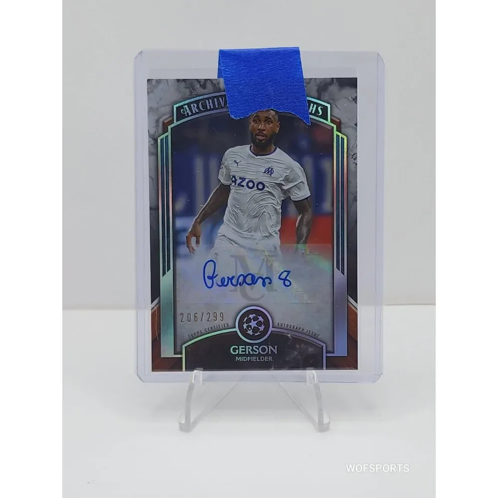 2022-23 Topps Uefa Museum Collection Auto 206/299 Gerson Midfielder #AA-G